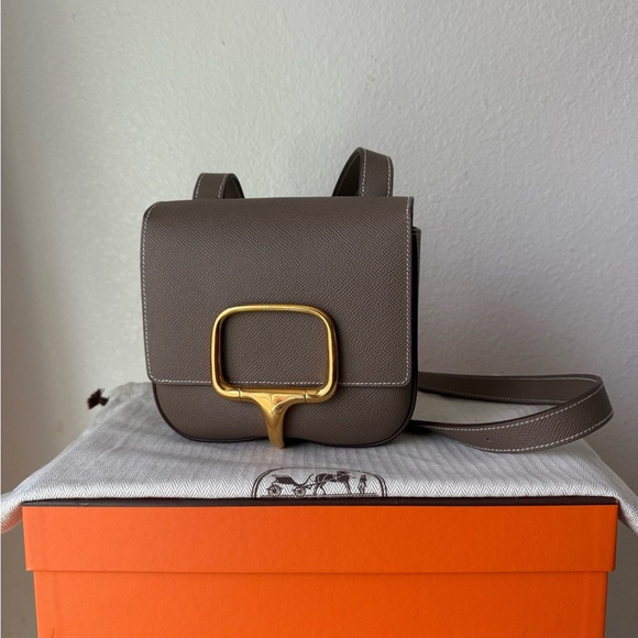 Hermes Handbags - HERMES DELLA CAVALLERIA MINI BAG in EPSOM LEATHER with Gold HW
